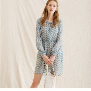 the kooples jasmine printed silk dress